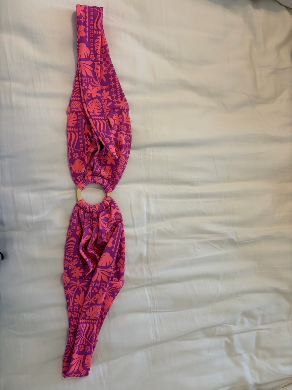 Kulani Kinis Purple and Pink Tropical Bikini Bottom - Picture 2 of 3